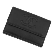 CHANEL CC Logo Small Flap Wallet BlackAP4655-B20633-94305 Caviar Leather