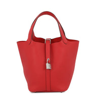 HERMES Picotin Lock Rouge Ladue Taurillon Clemence Size PM