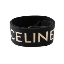 将图像加载到图库查看器中，CELINE Jacquard Short Strap Black49S022AEP.38AW Wool Leather
