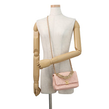 Load image into Gallery viewer, CHANEL Matelasse Chain Shoulder Bag with Rhinestone PinkAS4595 Lambskin Size 20
