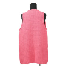 Load image into Gallery viewer, CHANEL COCO Button Vest Size 36 PinkP72795-K10459-NI363 Cotton80% Polyamide20%
