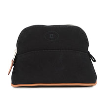 Load image into Gallery viewer, HERMES Bolide Pouch Black Canvas Size Mini mini
