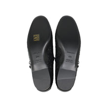 将图像加载到图库查看器中，HERMES Ballet shoes Meri Black Calf Leather Size 37H
