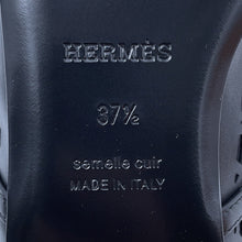 Load image into Gallery viewer, HERMES Ballet shoes Meri Black Calf Leather Size 37H

