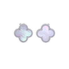 Load image into Gallery viewer, Van Cleef &amp; Arpels Vintage Alhambra EarringVCARF48600 18K White Gold
