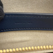 Load image into Gallery viewer, CELINE Teen Soft 16 Shoulder Vanilla/Navy196852 Raffia Calf Leather
