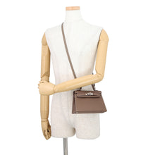 将图像加载到图库查看器中，HERMES Mini Kelly2 Etoupe Epsom
