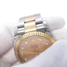 将图像加载到图库查看器中，ROLEX Datejust Oman W36mm Stainless Steel 18KYG Champagne Dial116233G
