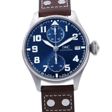 Load image into Gallery viewer, IWC Big Pilot's Watch Monopusher Petit Prince Limited Edition (500 pieces) W46mm Stainless Steel Leather Blue DialIW515202
