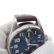 Load image into Gallery viewer, IWC Big Pilot's Watch Monopusher Petit Prince Limited Edition (500 pieces) W46mm Stainless Steel Leather Blue DialIW515202
