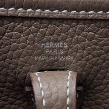 Load image into Gallery viewer, HERMES Evelyne Long Etoupe/Blue Indigo Taurillon Clemence Size TPM
