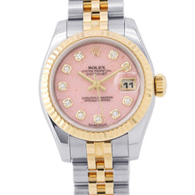 将图像加载到图库查看器中，ROLEX Datejust 26 W26mm Stainless Steel K18YG Pink opal Dial179173G
