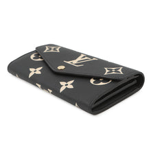 Load image into Gallery viewer, LOUIS VUITTON Portefeuille Sarah Noir/BeigeM80496 Bicolor Monogram Empreinte Leather

