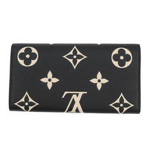 Load image into Gallery viewer, LOUIS VUITTON Portefeuille Sarah Noir/BeigeM80496 Bicolor Monogram Empreinte Leather
