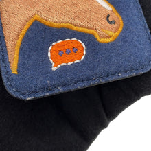 Load image into Gallery viewer, HERMES Card Case Magsafe Eman “Stole Number” BlueNavy/Multicolor Swift Leather Felt
