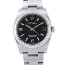 将图像加载到图库查看器中，ROLEX Oyster Perpetual W36mm Stainless Steel Black Dial116000
