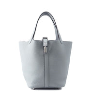 HERMES Picotin Lock Green Pantan Taurillon Clemence Size PM
