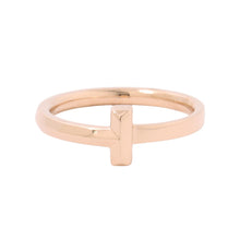 Load image into Gallery viewer, TIFFANY&amp;Co. T One Narrow Ring Size Approximately No. 1667797388 18K Pink Gold
