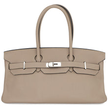 将图像加载到图库查看器中，HERMES ShoulderBirkin Gris Tourterelle Taurillon Clemence Size 42
