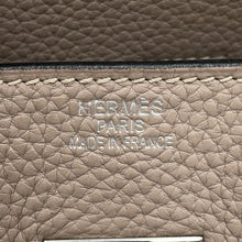 将图像加载到图库查看器中，HERMES ShoulderBirkin Gris Tourterelle Taurillon Clemence Size 42
