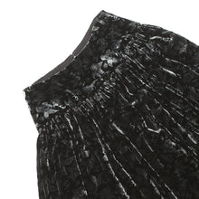 Load image into Gallery viewer, CHANEL CC Logo Velvet Skirt Size 36 BlackP78020-V69975-94305 82% Viscose, 18% Silk
