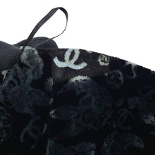 Load image into Gallery viewer, CHANEL CC Logo Velvet Skirt Size 36 BlackP78020-V69975-94305 82% Viscose, 18% Silk
