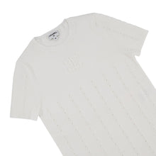 Load image into Gallery viewer, CHANEL CC Logo Short Sleeve Knit Size 36 IvoryP70915-K10150-NC345 Wool90% Polyamide8% Polyurethane2%
