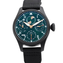 Load image into Gallery viewer, IWC Big Pilot's Watch Perpetual Calendar “Racing Green” W46.5mm Ceramic Leather Green DialIW503005
