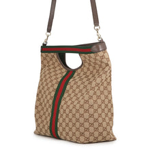 Load image into Gallery viewer, GUCCI Gillio Large Tote Japan Limited Edition Beige/Brown865452 FAFZE 9871 GG Supreme Canvas Leather
