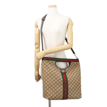 Load image into Gallery viewer, GUCCI Gillio Large Tote Japan Limited Edition Beige/Brown865452 FAFZE 9871 GG Supreme Canvas Leather

