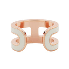 Load image into Gallery viewer, HERMES Pop Ash Ear Cuff White Gold Plated Lacquer
