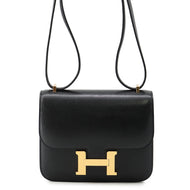 HERMES Constance3 Miroir Black Chevre Myzore Goatskin Size Mini