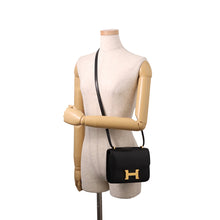 Load image into Gallery viewer, HERMES Constance3 Miroir Black Chevre Myzore Goatskin Size Mini
