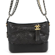CHANEL Gabriel de CHANEL ChainShoulder Bag BlackA91810-Y61477-94305 Aged Calf Leather Size Small