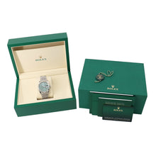 将图像加载到图库查看器中，ROLEX Datejust W36mm Stainless Steel K18WG Mint Green Dial126234
