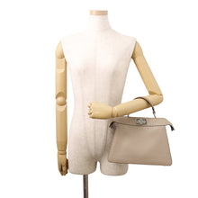 将图像加载到图库查看器中，FENDI Peekaboo I See U Beige8BN327 Leather Size Small

