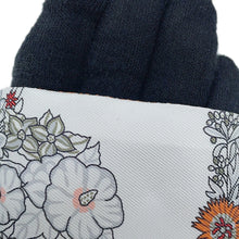 将图像加载到图库查看器中，HERMES Twilly Brides de Gala en Fleurs and Eyeliner White/Gray/Cuir Silk100%
