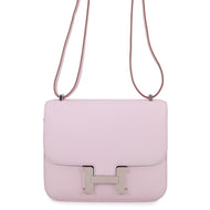 HERMES Constance3 Miroir mauve pail Chevre Myzore Goatskin Size Mini