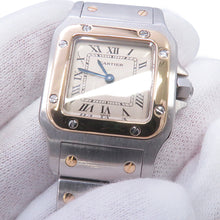 Load image into Gallery viewer, CARTIER Santos Garbe SM H35.5mm x W23.5mm Stainless Steel K18YG Ivory DialW20012C4
