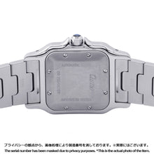 将图像加载到图库查看器中，CARTIER Santos Galve LM W41mm×29mm Stainless Steel K18YG Silver DialW20058C4

