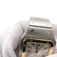 将图像加载到图库查看器中，CARTIER Santos Galve LM W41mm×29mm Stainless Steel K18YG Silver DialW20058C4
