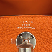 Load image into Gallery viewer, HERMES Lindy Orange Taurillon Clemence Size Mini

