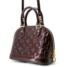 将图像加载到图库查看器中，LOUIS VUITTON Alma AmaranteM91678 Monogram Vernis Leather Size BB
