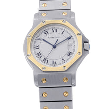 Load image into Gallery viewer, CARTIER Santos Octagon LM W30mm Stainless Steel K18YG Ivory DialW2001583/187902
