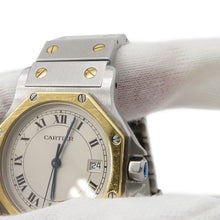 Load image into Gallery viewer, CARTIER Santos Octagon LM W30mm Stainless Steel K18YG Ivory DialW2001583/187902
