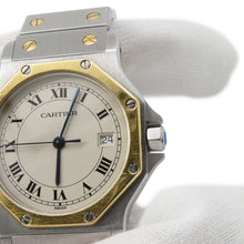 Load image into Gallery viewer, CARTIER Santos Octagon LM W30mm Stainless Steel K18YG Ivory DialW2001583/187902
