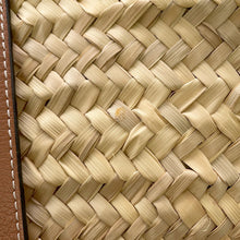 Load image into Gallery viewer, LOEWE Basket bag Natural/Tan327.02.S81 Leather Raffia Size Large
