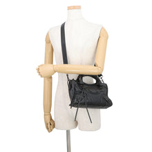 Load image into Gallery viewer, BALENCIAGA City 2WAY Handbag Black806395 Arena Lambskin Size Mini
