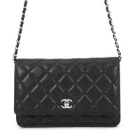 CHANEL Classic Matelasse Chain Wallet BlackAP4241-Y01480-C3906 Lambskin