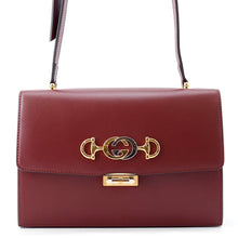Load image into Gallery viewer, GUCCI Zumi Horsebit Shoulder Bag Bordeaux576388 Leather
